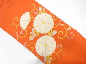 アンティーク　菊唐草模様織り出し名古屋帯(着用可)